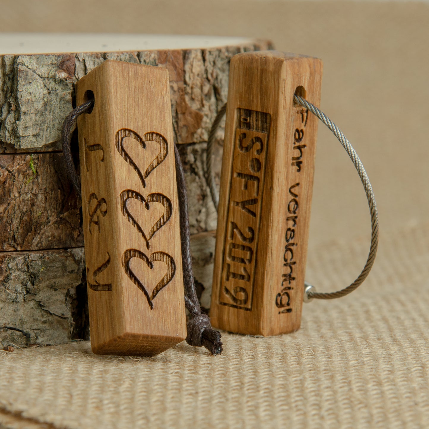 Holz Schlüsselanhänger Stift