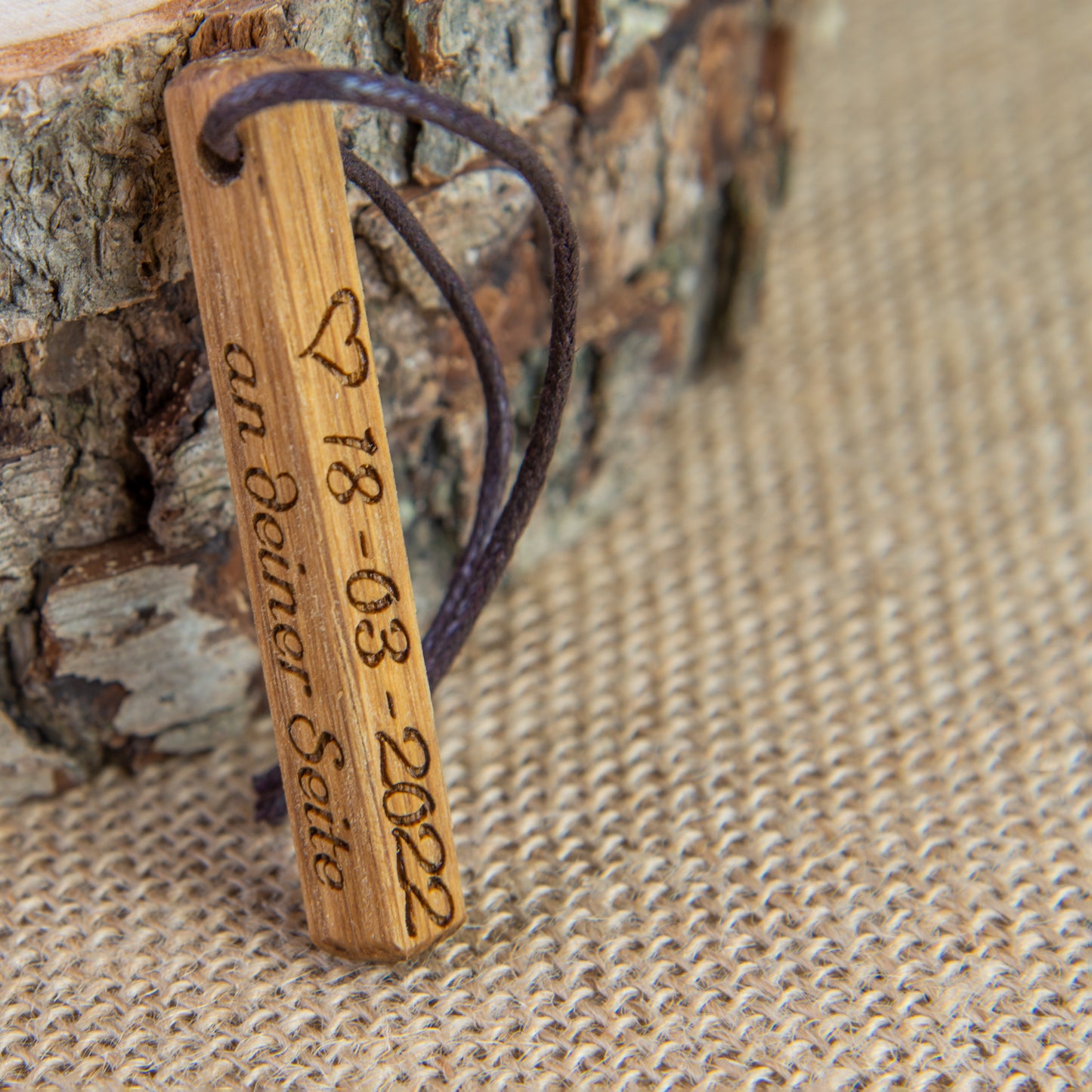 Holz Schlüsselanhänger Stift