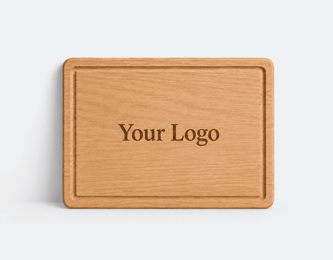 Eiche Schneidebrett mit Firmenlogo – Your Logo