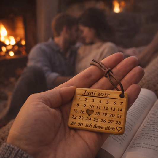 Kalender Schlüsselanhänger zum Valentinstag – Bedeutung eines Datums