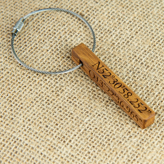 Holz Schlüsselanhänger Stift