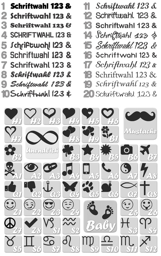 Schrift und Symbol